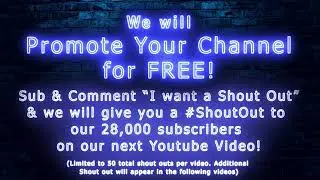 Free Promotion for Your Channel! Just Sub & Comment 