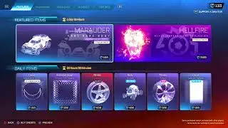 Rocket League Item Shop HD [NEW MARAUDER TITANIUM WHITE!-NEW HELLFIRE TITANIUM WHITE] Ryufalcon Blue