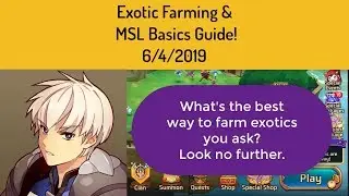 Monster Super League - Exotic Farming Guide + MSL Basics 6/4/2019