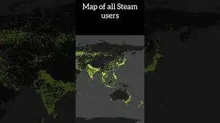 Map of all Steam users #map #steam  #white bear