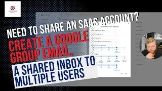 Need to share an SaaS account? Create a Google Group email, a shared inbox to multiple users.