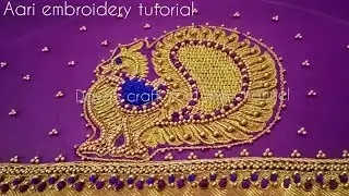 Peacock Aari work embroidery part- 2 #zardosibasketweaving #patchwork #zardosimatdesign