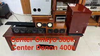 Sub DENON DSW-33XG xả giá 900k. Loa center Onkyo 300k, center Denon 400k. 