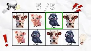 Say the Word ON BEAT! 🐮🐷🐦  Cow, Sow or Crow #3