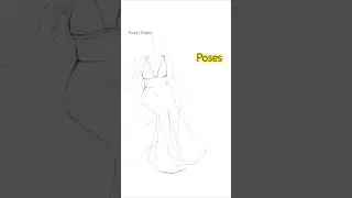 751)How To Draw Fashion Sketches | Tutorial ✨ fashion croquis | Photo analysis #shorts #yt