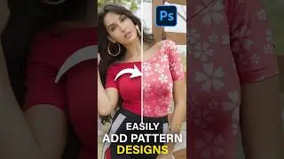 Add pattern to clothes in photoshop 💯
