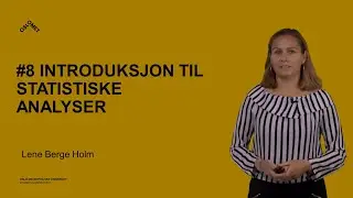 8. Introduksjon til statistiske analyser