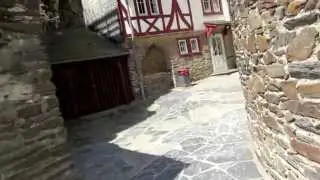 Walk around Burg Stahleck Castle in Bacharach by the Rhine Germany