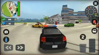 Go To Town 6: New 2021 #14 Driving To Home On Police Car - Huge Open City  - GTA 6 Android Gameplay