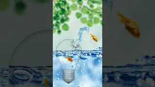 Canva 3D effect Cracked transparent light bulb design trick #shorts #lightbulb #photomanipulation