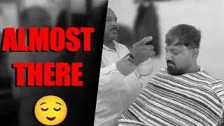 Almost There 😌 Street Barber ASMR Head Massage | ASMRSTRETS #30days30barber #asmr #barber