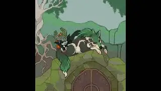 twilight princess &middot; snoozin' in the sacred grove &middot; digital art (timelapse)