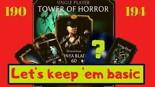MK Mobile: Tower of Horror LAST Battles with BASIC GOLD characters?? Part1