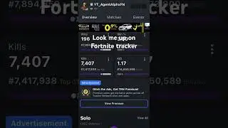 Look me up on Fortnite tracker to see my stats #fortnite