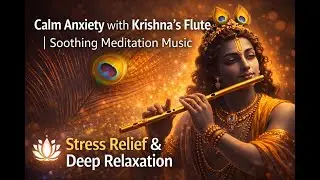 Calm Anxiety with Krishna&rsquo;s Flute | Soothing Meditation Music for Stress Relief & Deep Relaxation