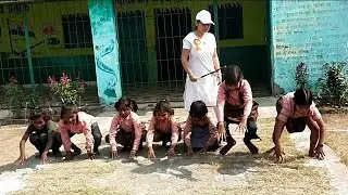 #baldivas #frogs🐸 #race #girls #game #racing #childrensday #primary #school #fun#musti#medhak#viral 
