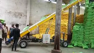 MMC Stacking Conveyor rice bags in Assam India