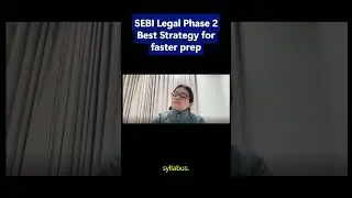 SEBI Legal Phase 2 Preparation tips for by Indira ma'am #education #lawexams #exam #sebilegal