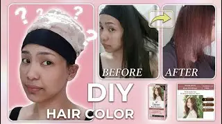 DIY HAIR COLOR (rose tea brown) Liese bubble hair color 🌹🍁 | Lei Reyes