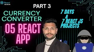 Currency Converter App in React 💱 | API Integration & Conversion Logic | Day 5 | Part 3 | Enginearg