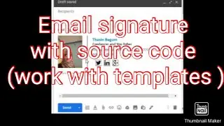 Email signature with source code (many templates )
