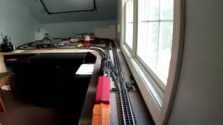 Trains running smoothly over crossover