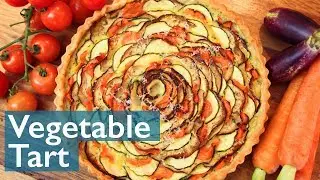 Как приготовить овощной цветочный пирог | #vegetabletart #pieart #foodart