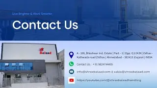 Shree Balaad Handling Works | Material Handling Equipment Manufacturer | Company Introduction