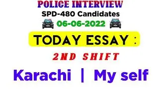 SPD-480 police  Interview 06-06-2022 2nd Shift &bull; Essay And Questions &bull; Police interview jobs