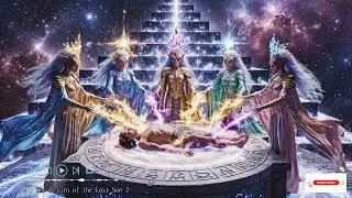 Space travel with deep background music for meditation