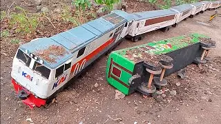 Membuat Drama Kereta Tabrak Gerbong Cargo Copot...??