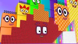 Numberblocks Puzzle Step Squad 130 1200 120,000,000 MILLION BIGGEST Numberblocks Number Patterns
