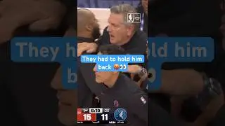 Timberwolves coach HEADLOSS 😡🤯 #timberwolves #nba #anthonyedwards #minnesotatimberwolves
