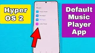 Изменение музыкального проигрывателя по умолчанию на телефоне Xiaomi Redmi Note Hyper OS 2
