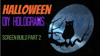 Halloween projector hologram effect screen test part 2