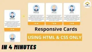 Responsive CSS Cards Using HTML and CSS | Rogue Code | Learn HTML and CSS