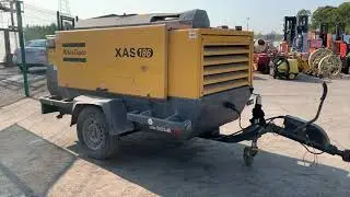 2014 ATLAS COPCO XAS186 FAST TOW DIESEL AIR COMPRESSOR - 3266HRS