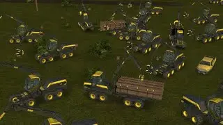 Trees Cutting in fs 16 ll #shorts