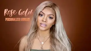 My Name Necklace Rose Gold Personalized Jewelry Unboxing