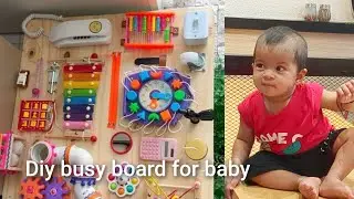 Busy board / texture board diy /  बच्चों को busy रखने का निंजा techniqe / parenting hacks 