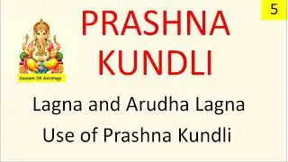 प्रश्न कुंडली,  Prashna Kundli, Lagna and Arudha Lagna, Online Learn Astrology, Prashna Kundli 5