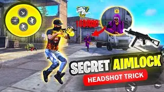 PERFECT AIM LOCK 🔒 FOR MOBILE || FREE FIRE NEW HEADSHOT TRICK  ALWAYS RED NUMBERS ON MOBILE 🎯