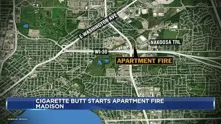 Madison firefighters find cigarette butt in pile of burning clothes, blankets