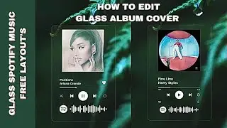 HOW TO EDIT GLASS ALBUM COVER ON PHONE FREE LAYOUT IOS + ANDROID