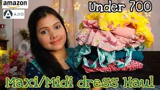 💕Amazon  Maxi dress Haul under 700💕Maxi dress Haul💕Amazon maxi dress Haul 💕ajio maxi dress Haul💕