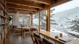 [중간광고없음] 눈이 조용히 쌓이는 동안 흐르는 겨울 피아노 | Piano Flowing as Snow Gently Falls 🎹🌨️