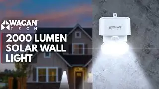 2000 Lumen Solar Wall Light - First Look & Features (item #8569)