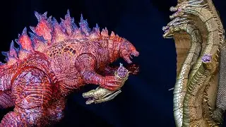 Burning Godzilla Battle Version by Hiya Toys Review | Translucent