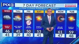 Springtime Nor'easter hitting New York City