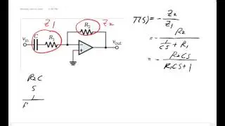 ME 340: Transfer Function and Bode Plot of an OP-Amp High-Pass Filter